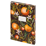 Блокнот БОЛЬШОЙ ФОРМАТ А4 7БЦ 80л " Альт " Flora. Paradise. Oranges, клетка, обложка- глянцевый ламинированный картон, сшивка