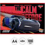 Альбом с пластиковой обложкой А4 40л " Hatber " Тачки (ассорти), скоба, блок- офсет 100г/м2, 1 дизайн в спайке, 5 дизайнов в коробке