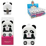 Точилка " KWELT " пластиковая с покрытием soft-touch Panda 1 отверстие, индивидуальная пластиковая упаковка, европодвес, дисплей