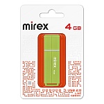 Флеш-диск " Mirex " 4GB Line зеленый USB 2.0