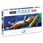 Пазлы " Hatber " 500элементов Premium Панорама Узнай себя! 68*23см, картонная упаковка