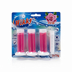 Гелиевый стик для унитаза " Wikky " 3шт*70г Роза