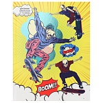 Дневник 1-11 класс 7БЦ " Проф-Пресс " Скелеты экстремалы, глянцевый ламинированный картон, тиснение холодной фольгой, УФ-лак, 40л