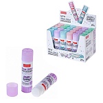 Клей-карандаш " Hatber " NEWtone 21гр, основа PVP, 4 дизайна, картонный дисплей