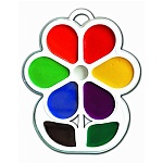 Краски акварельные без кисти Кроха Цветочек 08цв " Луч " медовые, пластиковая упаковка, европодвес