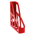 Лоток для бумаг вертикальный пластиковый 75мм " Стамм " Лидер, крансый