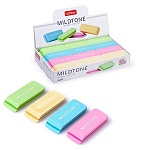 Ластик " Hatber " Mildtone 50*15*8мм, из термопластичной резины, ассорти, картонный дисплей