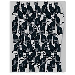 Папка-портфолио " Феникс " А4 20 файлов Коты, пластик 0,5мм, 20 отделений, внутренний карман-уголок, карман на лицевой стороне, УФ-печать, непрозрачная, 31*23,5см