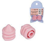Наконечники " Gamma " для спиц, 2шт, 5-10мм, розовые, ПВХ упаковка, европодвес