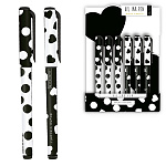 Ручка шариковая " Bruno Visconti " Black&White. Сердечки, синяя 0,7мм, чернила на маслянной основе, толщина письма 0,5мм, пластиковый корпус, покрытие soft-touh, цвет корпуса - ассорти multicolor, резиновый держатель, пластиковый клип, сменный стержень, к