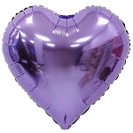 Шар фольгированный " Браво " 18"/46см Сердце Сиреневое