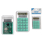 Калькулятор карманный 8 разрядов " Dexin " КК-1020, 85*55*8мм, батарейка, прозрачный зеленый