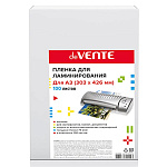 Пленка для ламинирования " deVente " А3 0,075мм, матовая, 100л, 303*426мм