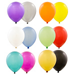 Шар латексный металлик 12"/30см ассорти из 10 цветов