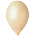 Шар латексный металлик 10"/25см кремовый