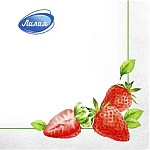 Салфетки бумажные 2-слойные " Лилия " Наслаждение 20шт, 100% целлюлоза, 33*33см