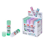 Клей-карандаш " Hatber " NEWtone 36гр основа PVP, 4 дизайна, картонный дисплей