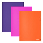 Папка-уголок " Erich Krause " А4 Soft Caribbean Sunset ассорти, пластик 0,18мм