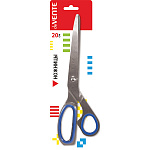 Ножницы " deVente " Solid 20см цельнометаллические, прорезиненные вставками, серебристый с синим, картонная упаковка, европодвес