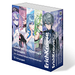 Комплект предметных тетрадей с пластиковой обложкой А5 48л " Erich Krause " Manga, офсет, скоба, скругленные углы, 12шт в упаковке, со справочным материалом