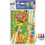 Игра ходилка " Русский стиль " Три поросенка: игровое поле 30*42см, 4 фишки, правила игры, 3+, пакет, европодвес