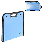 Портфель " Lamark " А4 13 отделений синий, кнопки, вырубная ручка