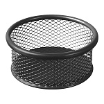 Подставка для мелочей " KWELT " 9*4см, металлическая сетчатая, круглая, черная