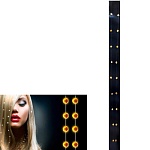 Украшение для волос Стразы с заколкой и пружинкой на леске 12шт