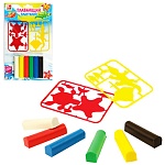 Пластилин плавающий " Луч " 6цв 84г, с пластмассовыми деталями, блистер, европодвес