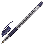 Ручка шариковая " Pentel " Bolly синяя 0,5мм резиновый держатель, чернила на масляной основе, игольчатый пишущий узел, полупрозрачный пластиковый корпус