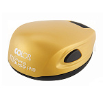 Оснастка для печати " Colop " d=40мм, корпус круглый, цвет корпуса золотистый, карманная "мышка"