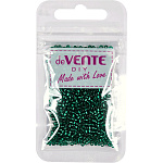 Бисер " deVente " Diy Metallic круглый, непрозрачный металлизированный, 2мм, 10гр, изумрудный, пакет, европодвес