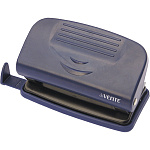 Дырокол на 10л " deVente " Stripe металл/пластик, встроенная линейка со шкалой, съемный поддон для конфетти, синий