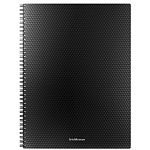 Тетрадь с пластиковой обложкой спираль А4 80л клетка " Erich Krause " Total Black, офсет, скругленные углы, 1 дизайн в коробке