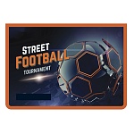 Папка " Пчелка " А4-29 (325*230*55мм) молния сверху Street Football, печать на пластике