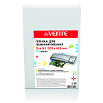 Пленка для ламинирования " deVente " А3 0,075мм, глянцевая, 100л, 303*426мм