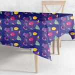 Скатерть одноразовая " Интерпак " 120*180см, 35мкм, ПВД, Шоу, пакет, европодвес