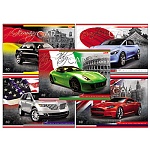 Альбом А4 40л " Hatber " Country Cars (ассорти), на скобе, обложка- мелованный картон, выборочный УФ-лак, блок- офсет 100г/м2, 1 дизайн в спайке, 5 дизайнов в коробке