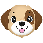 Шар фольгированный фигурный 29"/73см Собака голова