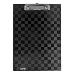 Планшет " deVente " А4 Total black, черный, вертикальный, с верхним зажимом, матовый ламинированный картон 2 мм, выборочный лак, индивидуальная упаковка