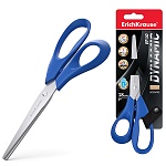 Ножницы для левшей " Erich Krause " Dynamic 18,0см, пластиковые эргономичные ручки, ассорти, картонная упаковка, европодвес