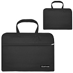 Сумка для документов и ноутбука 15,6" " KWELT " 40*30*1см, Черная, 1 отделение, 1 внешний карман, 2 внутренних кармана, пакет