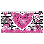 Конверт для денег " Мир открыток " 2-16 Без названия- Сердца, 165*85мм, блестки