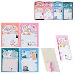 Блок самоклеящийся (стикеры) 100*75мм 75л ассорти " Basir " Кошки