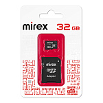 Карта памяти " Mirex " microSDHC 32GB, Class 10, UHS-I, U1, с адаптером