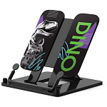 Подставка для книг " Erich Krause " Dino Hobby, черная 23,5*19см, пакет с европодвесом