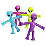 Игрушка-тянучка " Рыжий кот " Пришелец, 15,5*10м, со световыми эффектами, ассорти (без возможности выбора цвета), пакет