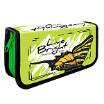 Пенал " Пчелка " ПО-04 1 отделение 115*190*30мм откидная планка Тигровая бабочка, ламинированный картон