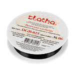 Проволока " Zlatka " №06 d=0,25мм, 50м, черная, металлическая