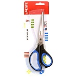 Ножницы " deVente " Gills 20см металлические, пластиковые ручки с резиновыми вставками, черные с синим, картонная упаковка, европодвес